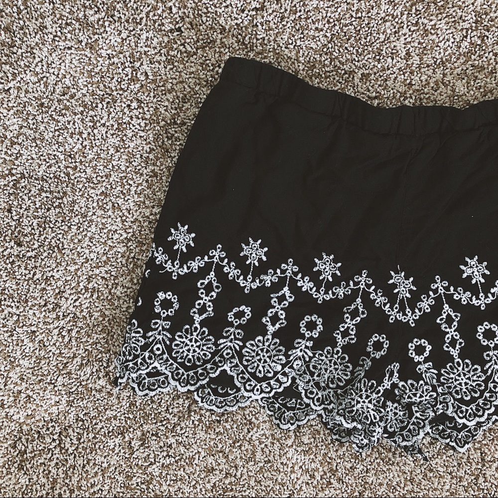 Embroidered Shorts